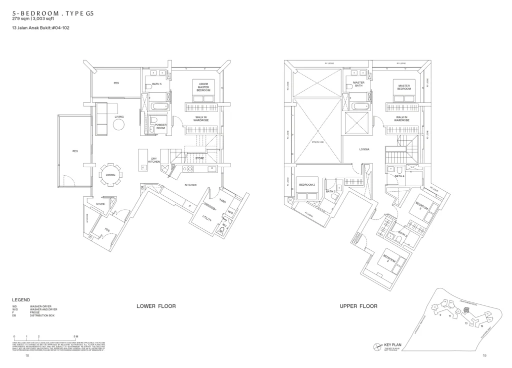 Reserve Residence Floor Plan 5 bedroom type G5