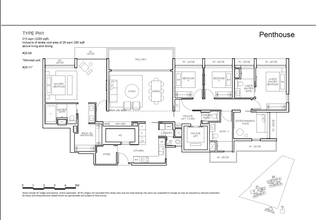 amo residence penthouse floor plan_